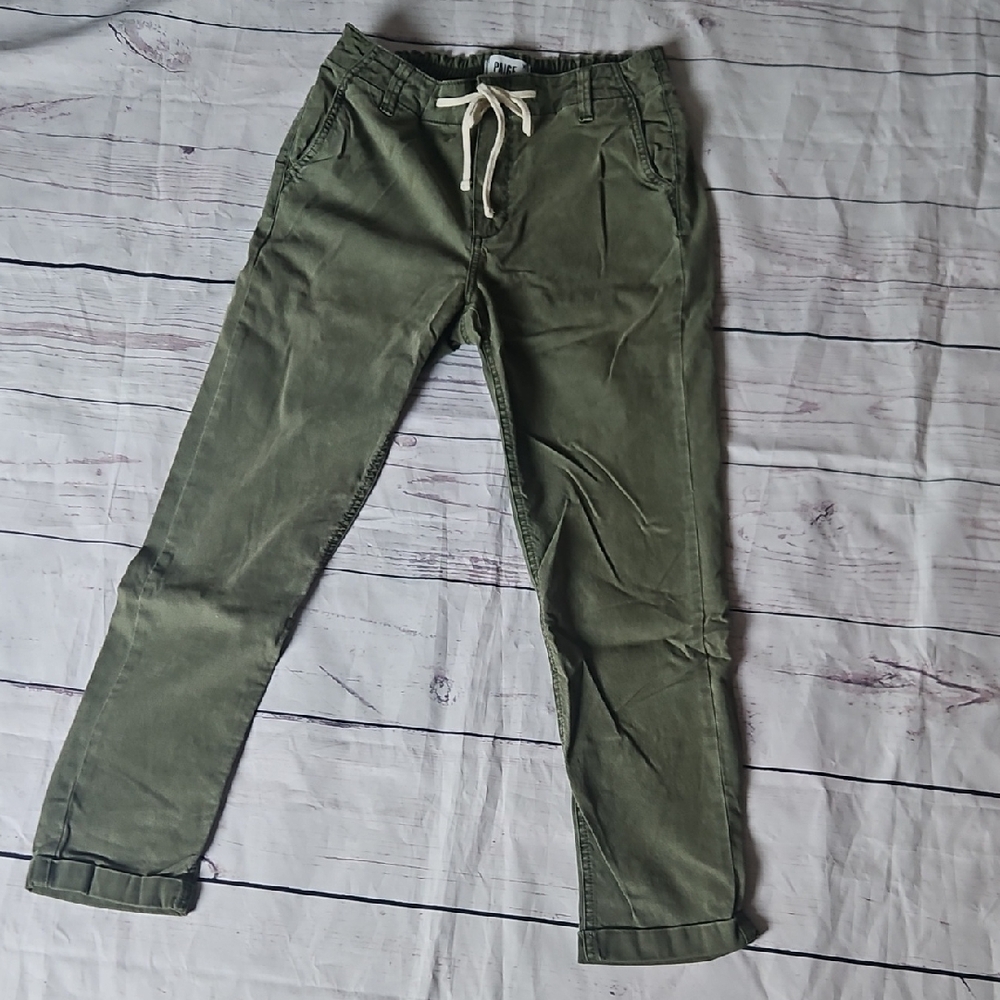 PAIGE Olive Green Casual Pants